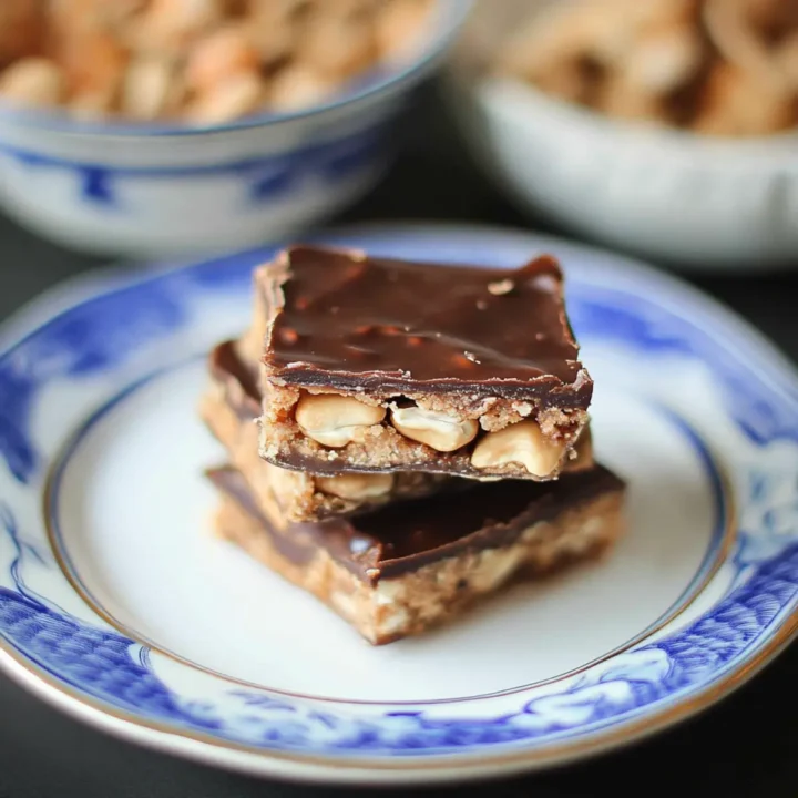No Bake Cashew Candy Bars - easy, recipe