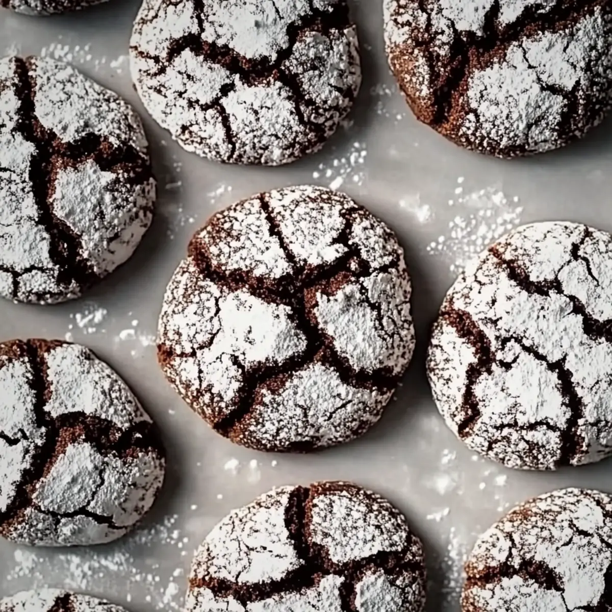 Soft No Chill Chocolate Crinkle Cookies