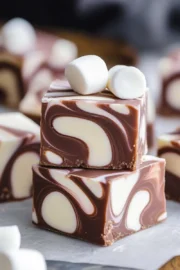 Easy Marshmallow Swirl Fudge You’ll Love! 😍