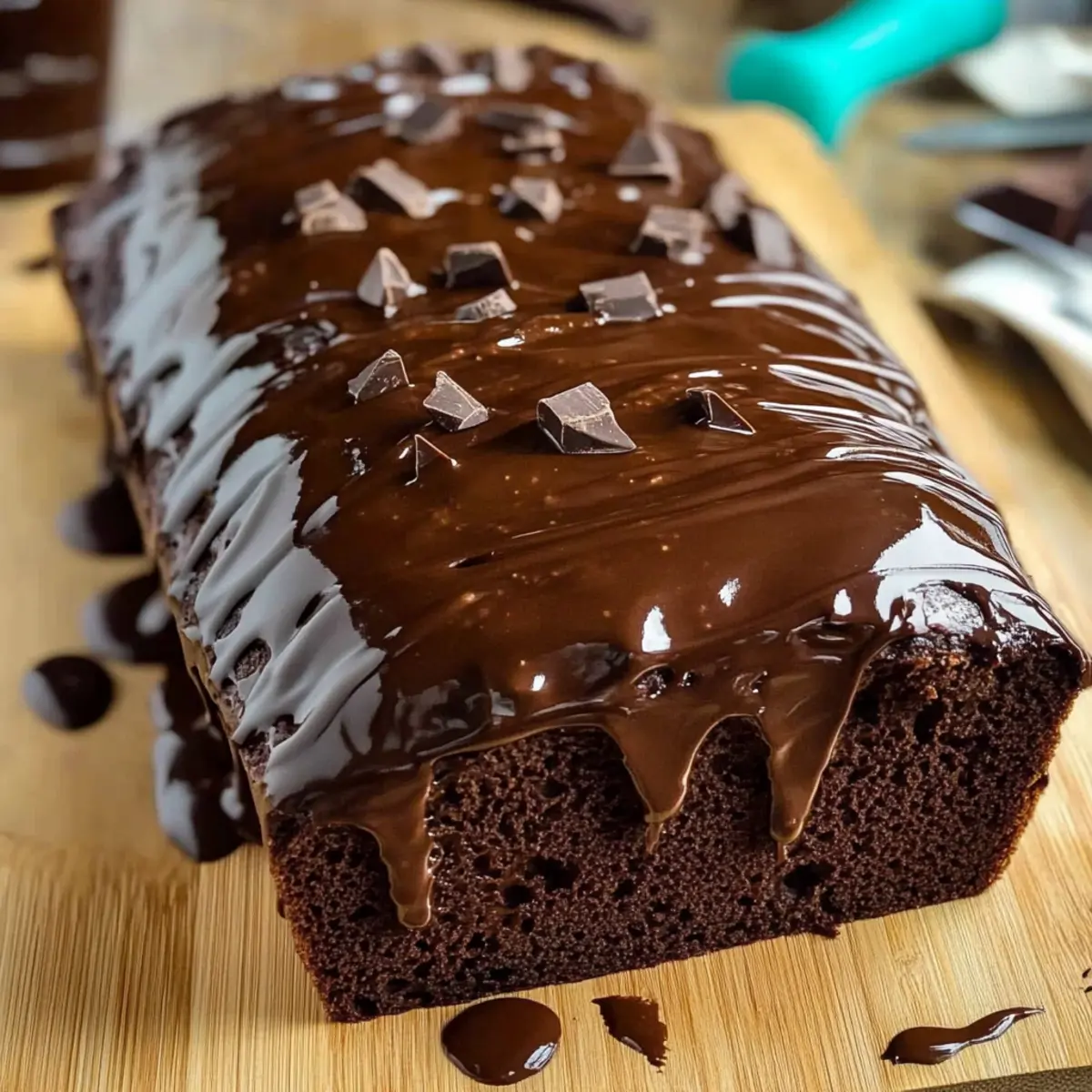 Indulgent Quick Homemade Chocolate Bread with Ganache Magic 3